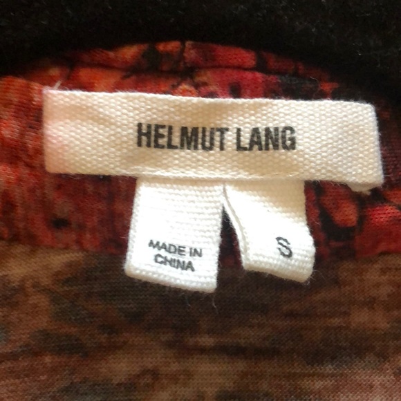 Helmut Lang Burgundy Wool Wrap Ruched Sweater - Picture 3 of 11